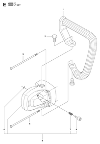 Handle 2 Diagram and Parts List for K3000 2008-05 Husqvarna Lawn Tractor Accessories