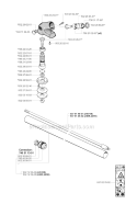 Bevel Gear  Shaft Diagram and Parts List for 240EPA 2001-01 Husqvarna Brush Cutter
