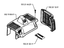 Cylinder Cover Diagram and Parts List for 240RBD 1995-01 Husqvarna Brush Cutter