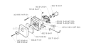 Carburetor  Air Filter Diagram and Parts List for 240RBD 1997-02 Husqvarna Brush Cutter