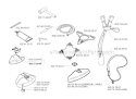Accessories Diagram and Parts List for 240RJ 2000-04 Husqvarna Brush Cutter