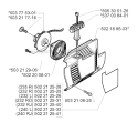 Starter Diagram and Parts List for 240RJ 2000-04 Husqvarna Brush Cutter