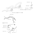 Handle  Controls Diagram and Parts List for 240RJ 2002-09 Husqvarna Brush Cutter