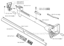Shaft  Handle Diagram and Parts List for 240RJ 2002-09 Husqvarna Brush Cutter