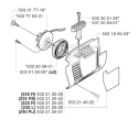 Starter Diagram and Parts List for 240RJ 2002-09 Husqvarna Brush Cutter