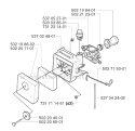 Carburetor  Air Filter Diagram and Parts List for 240RJ 2002-09 Husqvarna Brush Cutter
