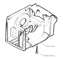 Crankcase Diagram and Parts List for 240R 1990-01 Husqvarna Brush Cutter