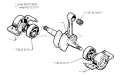 Crankshaft Diagram and Parts List for 240R 1990-01 Husqvarna Brush Cutter