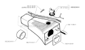 Fuel Tank Diagram and Parts List for 240R 1996-06 Husqvarna Brush Cutter