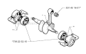 Crankshaft Diagram and Parts List for 240R 1996-06 Husqvarna Brush Cutter