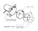 Clutch Diagram and Parts List for 240R 1998-10 Husqvarna Brush Cutter