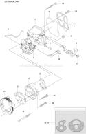 Part Location Diagram of 530016349 Husqvarna Screw-throttle Hsg.