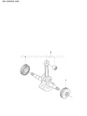 Page F Diagram and Parts List for 240 2008-01 Husqvarna Chainsaw