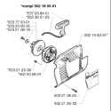 Page N Diagram and Parts List for 240L 240 L 1998-11 Husqvarna Trimmer