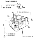 Page F Diagram and Parts List for 240L 240 L 1998-11 Husqvarna Trimmer
