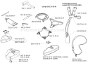 Page D Diagram and Parts List for 232L 232 L 2000-04 Husqvarna Trimmer