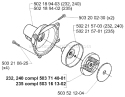 Page G Diagram and Parts List for 232L 232 L 2000-04 Husqvarna Trimmer