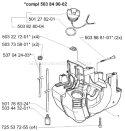 Page I Diagram and Parts List for 232L 232 L 2000-04 Husqvarna Trimmer