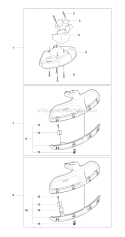 Guards Diagram and Parts List for 241RJ 2007-11 Husqvarna Brush Cutter