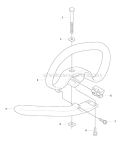 Handle Diagram and Parts List for 241RJ 2007-11 Husqvarna Brush Cutter