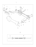 Handle  Controls Diagram and Parts List for 241RJ 2007-11 Husqvarna Brush Cutter
