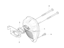 Muffler Diagram and Parts List for 241RJ 2007-11 Husqvarna Brush Cutter