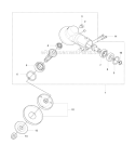 Bevel Gear Diagram and Parts List for 241RJ 2007-11 Husqvarna Brush Cutter