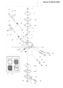Carburetor Details (Zama C1Q-El39A) Diagram and Parts List for 241RJ 2007-11 Husqvarna Brush Cutter