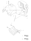 Cover Diagram and Parts List for 241RJ 2007-11 Husqvarna Brush Cutter