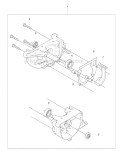 Crankcase Diagram and Parts List for 241RJ 2007-11 Husqvarna Brush Cutter