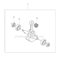 Crankshaft Diagram and Parts List for 241RJ 2007-11 Husqvarna Brush Cutter