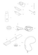 Accessories Diagram and Parts List for 241R 2007-11 Husqvarna Brush Cutter