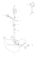 Fuel Tank Diagram and Parts List for 241R 2007-11 Husqvarna Brush Cutter