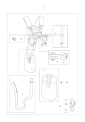 Harness Diagram and Parts List for 241R 2007-11 Husqvarna Brush Cutter