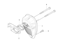 Muffler Diagram and Parts List for 241R 2007-11 Husqvarna Brush Cutter