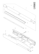 Shaft Diagram and Parts List for 241R 2007-11 Husqvarna Brush Cutter