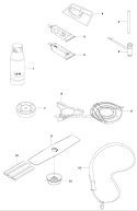 Accessories Diagram and Parts List for 241R 2009-09 Husqvarna Brush Cutter
