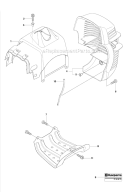 Cover Diagram and Parts List for 241R 2009-09 Husqvarna Brush Cutter