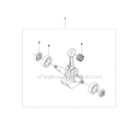 Crankshaft Diagram and Parts List for 241R 2009-09 Husqvarna Brush Cutter