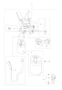 Harness Diagram and Parts List for 241R 2010-11 Husqvarna Brush Cutter