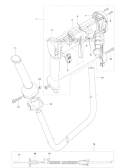Part Location Diagram of 537424509 Husqvarna HANDLE SYSTEM Assembly.