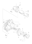 Clutch Diagram and Parts List for 241R 2010-11 Husqvarna Brush Cutter