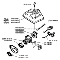 Page A Diagram and Parts List for 242 1987-06 Husqvarna Chainsaw