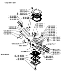 Page B Diagram and Parts List for 242 1987-06 Husqvarna Chainsaw