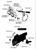 Page C Diagram and Parts List for 242 1987-06 Husqvarna Chainsaw