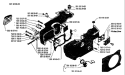 Page D Diagram and Parts List for 242 1987-06 Husqvarna Chainsaw