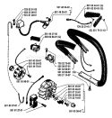 Page F Diagram and Parts List for 242 1987-06 Husqvarna Chainsaw