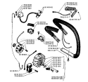 Page G Diagram and Parts List for 242 1990-01 Husqvarna Chainsaw