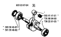 Page E Diagram and Parts List for 242 1994-04 Husqvarna Chainsaw