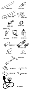 Part Location Diagram of 502503101 Husqvarna Ball Bearing Puller